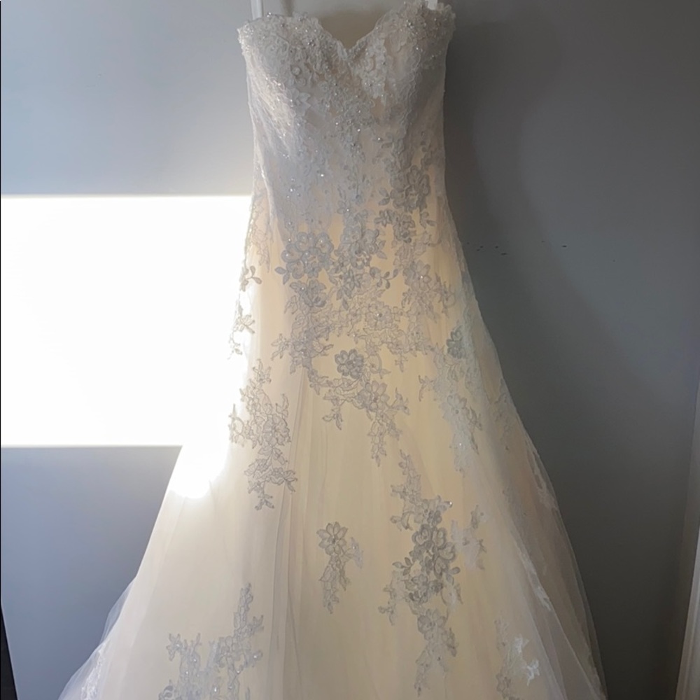 Beautiful strapless wedding dress!  NEW!